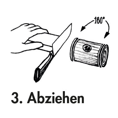 Horl Rollschleifer - Schritt 3 – Abziehen