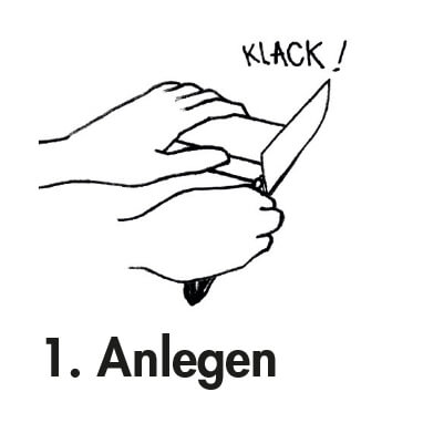 Horl Rollschleifer - Schritt 1 – Anlegen