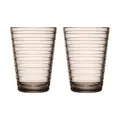 Trinkglas 2er-Set 0,33 l Aino Aalto Leinen Iittala