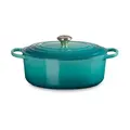Bräter mit Deckel 31 cm Signature Bleu Riviera Le Creuset