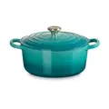 Bräter mit Deckel 24 cm Signature Bleu Riviera Le Creuset