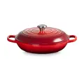 Gourmet-Profitopf mit Deckel 30 cm Signature Kirschrot Le Creuset