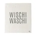 Schwammtuch Wischi Waschi 2er-Set Schöne Worte grau Räder