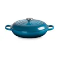 Gourmet-Profitopf mit Deckel 30 cm Signature Deep Teal Le Creuset