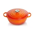 La Marmite m.D. rund 26cm Guss Signature  ofenrot Le Creuset