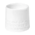 Eierbecher 6 cm Raumpoesie weiß Räder