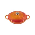 Gourmet-Profitopf mit Deckel 30 cm Signature Ofenrot Le Creuset