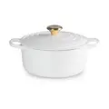 Bräter mit Deckel 24 cm Signature White Le Creuset