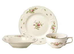 Rosenthal Sanssouci Elfenbein Moosrose neu Poliergold Ramona
